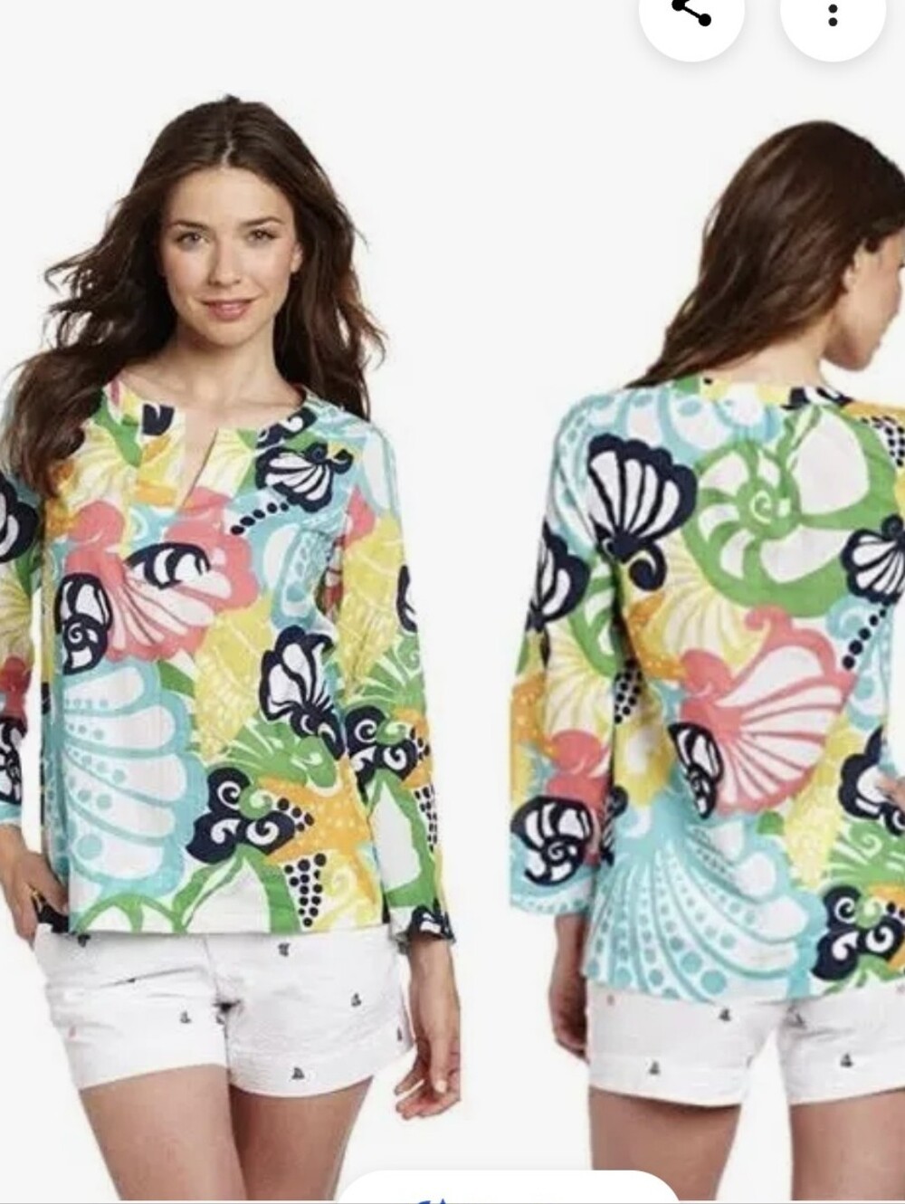 Lilly Pulitzer Thandie Tunic Top In Chiquita Bonita